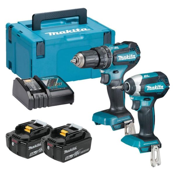 Makita DLX2283TJ 18V Brushless Kit with 2 x 5Ah Batteries