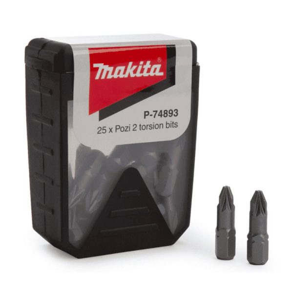 Makita P-74893 PZ2 25mm Impact Torsion Screwdriver Bit Box Pac25