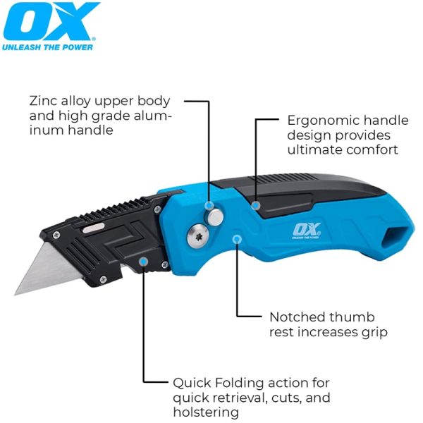 OX Pro Retractable Folding Knife