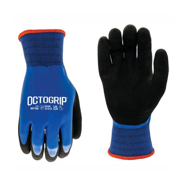 Octogrip WP700 Double-dipped Latex Waterproof Glove-Large/9