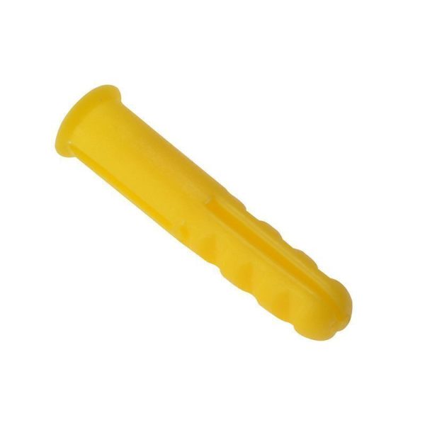 Plastic Wall Plug Yellow No.4-6 Box 1000