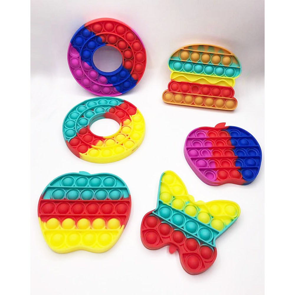 Pop It Fidget Toys /Push pop Bubble Sensory Fidget MULTI COLOR