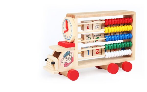 Children Wooden Montessori Car Toy Abacus - Image 5