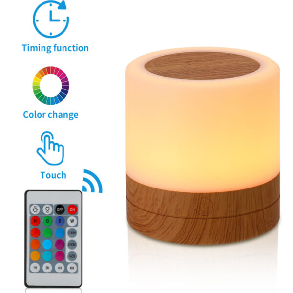 Rechargeable Portable Remote Controlled Touch Lamp Night Light_4