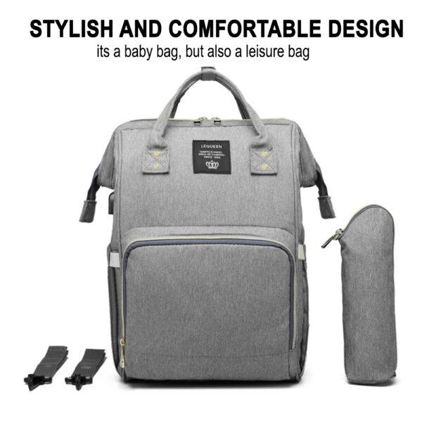 Large Capacity Maternity Travel Backpack with USB Charging Port_5