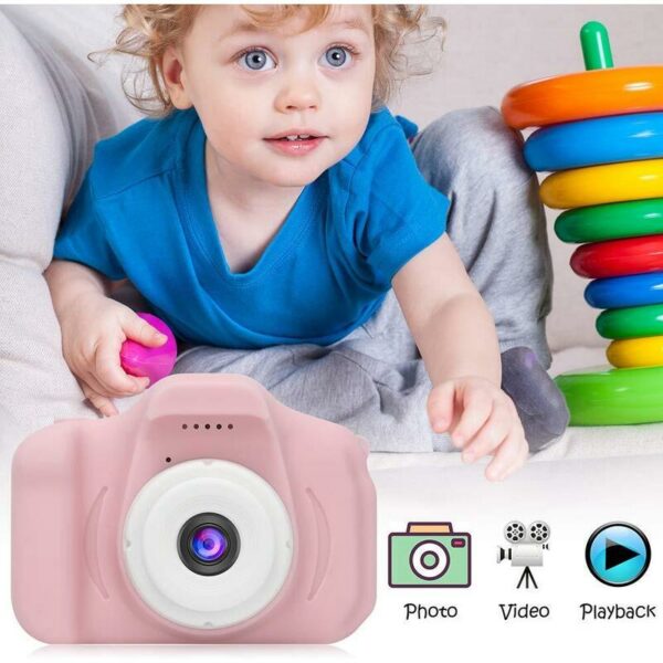 Mini Digital Kids Camera with 2 Inch screen in 3 Colors_3