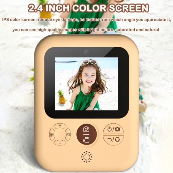 Thermal Printing Children's Camera front and rear 12 million dual cameras with 2.4 inch IPS HD screen_1