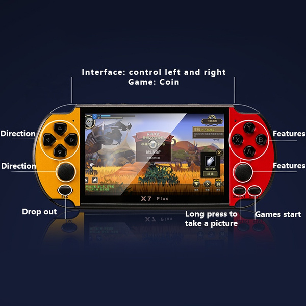 X7 PLUS Game 4.3-inch Dual Joystick 8 Emulator GBA Arcade non-X7 Handheld_4