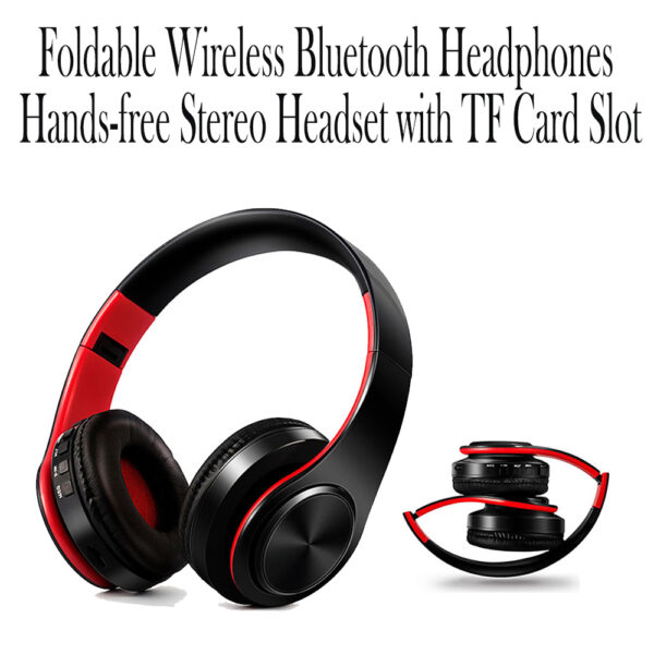 Foldable Wireless Bluetooth Stereo Headset with TF Card Slot- USB Charging_9