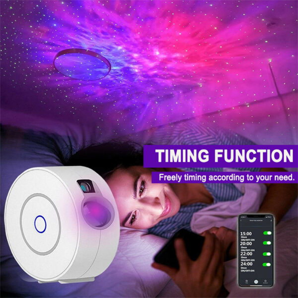 LED Night Light Star Projector Smart WIFI BT Projector- USB Interface_8