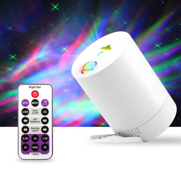 Night Light Starry Sky Lamp Projector Remote Control Musical Rotating Lamp_5