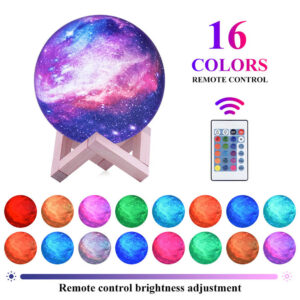 Moon Light Starry Sky Night Lamp for Children’s Bedroom- USB Powered_0