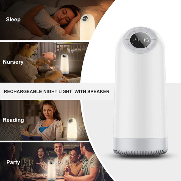 Multifunctional Smart LED Bedside Lamp and BT Speaker- USB Charging_2