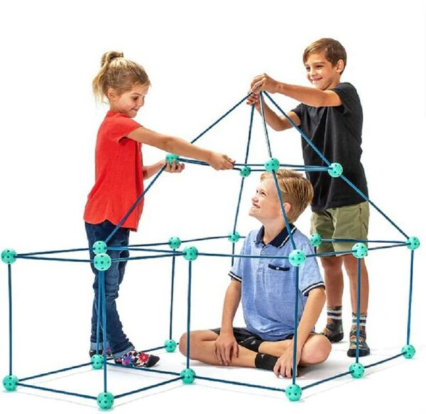 Kids Construction Fortress or Fort Building Kit_9
