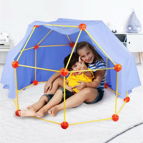 Kids Construction Fortress or Fort Building Kit_7