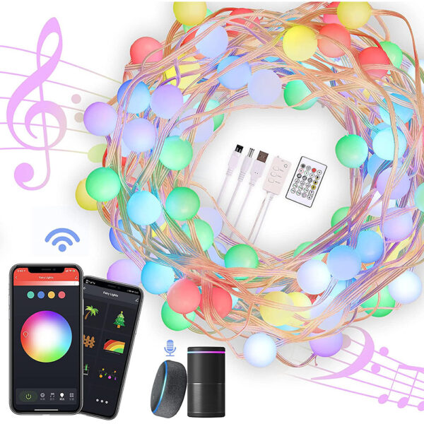 Remote Controlled Smart LED String Holiday Fairy Ball Lights_6