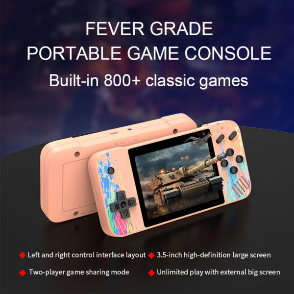 G3 Handheld Video Game Console Built-in 800 Classic Games- USB Charging_8