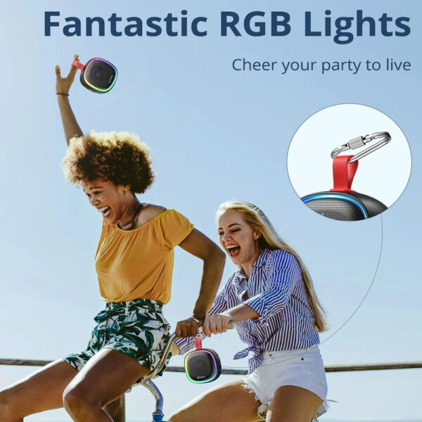 USB Rechargeable Mini Bluetooth Speaker with RGB Lights_5