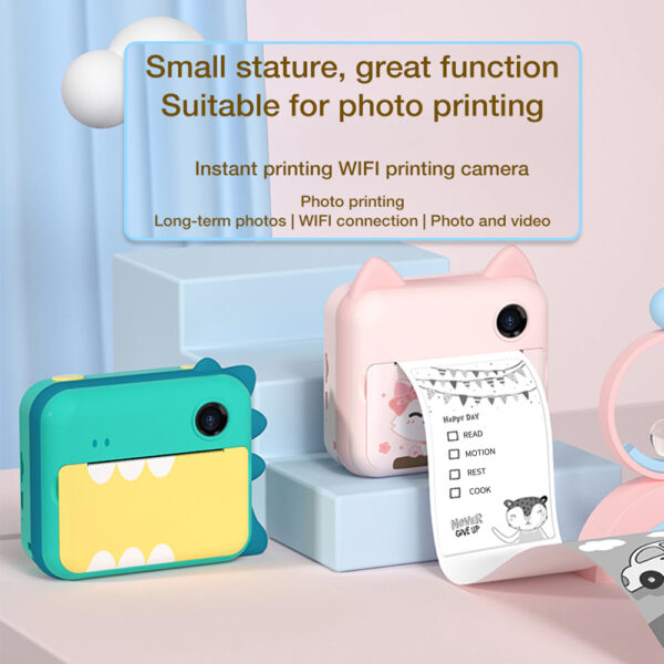 USB Rechargeable Children’s Instant Thermal Print Toy Camera_5