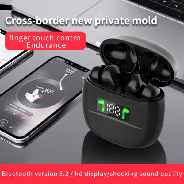 TWS J3 Pro Bluetooth 5.2 True Wireless Earbuds- USB Charging_8