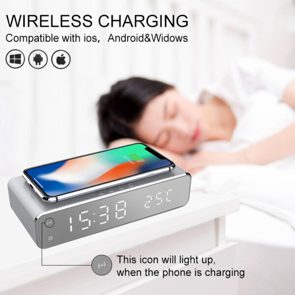 Wireless charger LED temperature alarm- USB Powered_1
