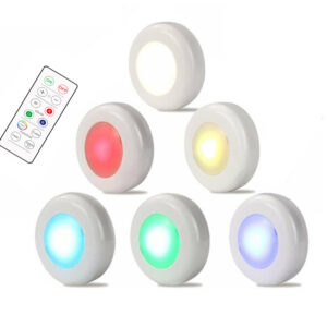 3 Remote Control Closet Wardrobe Cabinet Bedside Emergency LED Battery Operated Night Light_0