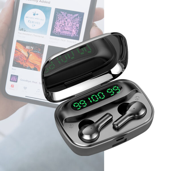 Wireless Earphone Bluetooth Music and Call Headset- USB Charging_3
