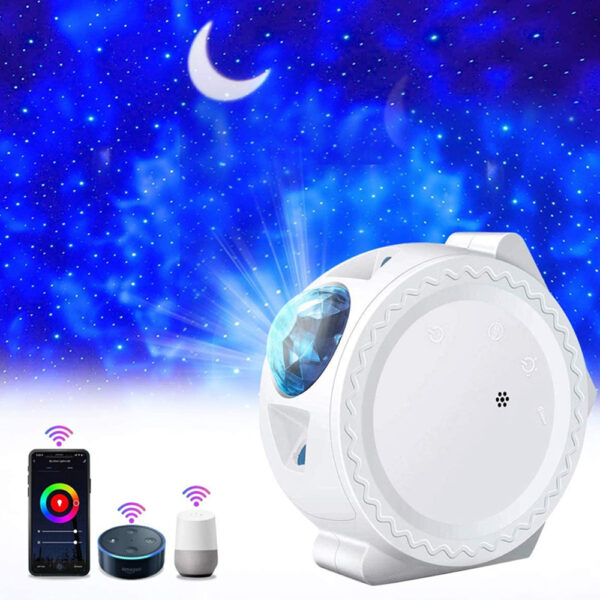 LED Night Light Wi-Fi Enabled Star Projector with Nebula Cloud (USB Power Supply)_4