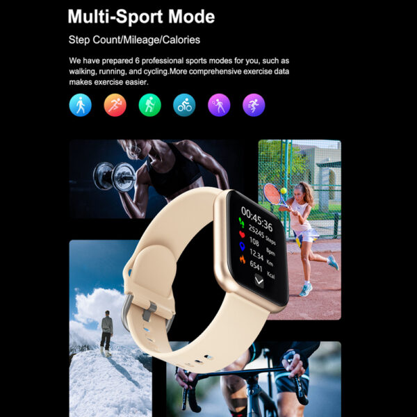 Unisex Smartwatch Full Touch Fitness Monitor- USB Charging_5