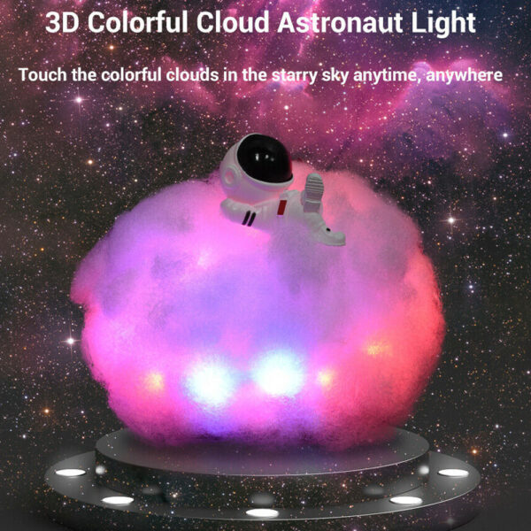 Colorful Clouds LED Astronaut Night Light- USB Plugged-in_8