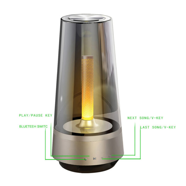 USB Charging LED Night Candle Lamp and Bluetooth Speaker_9