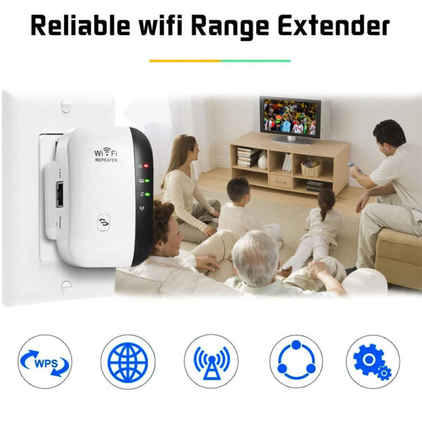 Wireless Wi-Fi Repeater and Signal Amplifier Extender Router 300Mbps Wi-Fi Booster 2.4G Wi-Fi Range Ultra boost Access Point_3