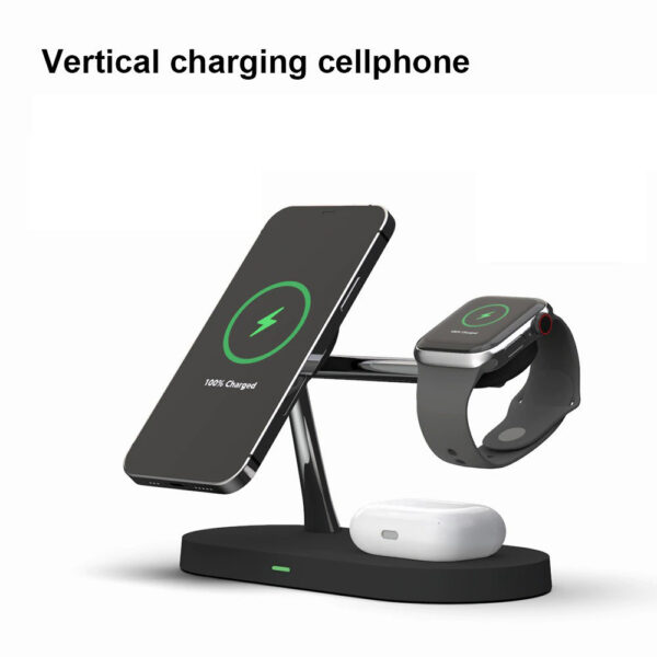 3-in-1 Wireless Magnetic Charger Desktop Charging Stand for iPhone 12 series_4