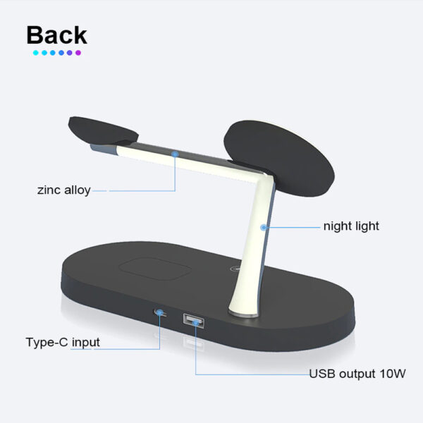 3-in-1 Wireless Magnetic Charger Desktop Charging Stand for iPhone 12 series_7