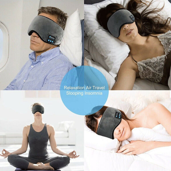 Wireless USB Rechargeable Washable Musical BT Sleeping Eye Mask_5