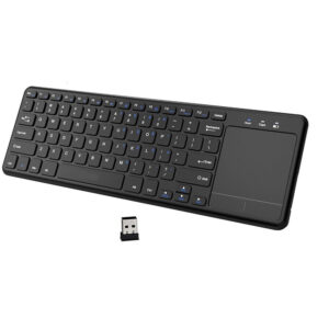 78 Keys 2.4G Wireless Mini Keyboard with Mouse Pad- Battery Operated_0