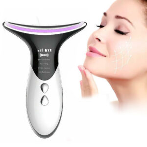 Skin Rejuvenation EMS LED Photon Therapy Neck Massager- USB Charging_0