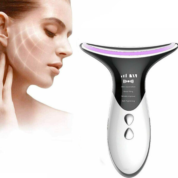 Skin Rejuvenation EMS LED Photon Therapy Neck Massager- USB Charging_7