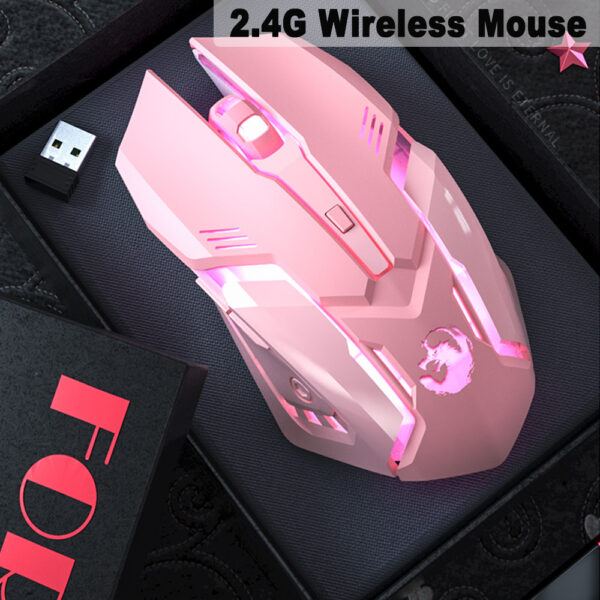 6 Keys Ergonomic Wireless USB Rechargeable Gaming Mouse with Backlight_5