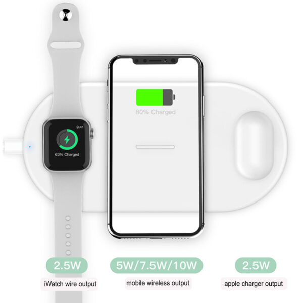 3-in-1 Wireless Charger for QI Devices- USB Interface_6