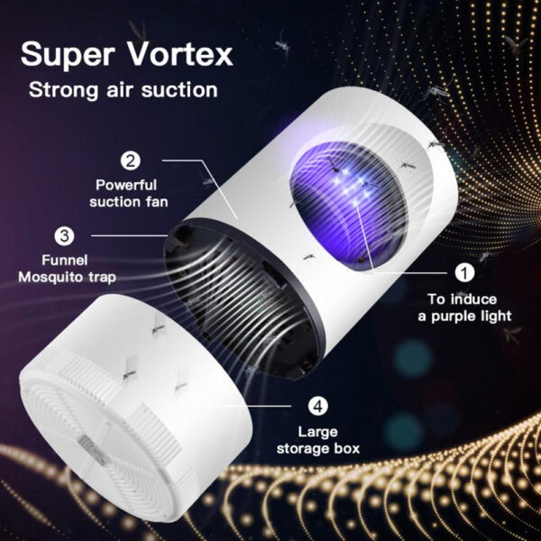 Ultraviolet LED Mosquito Killer Lamp UV Insect Trap Killer_5