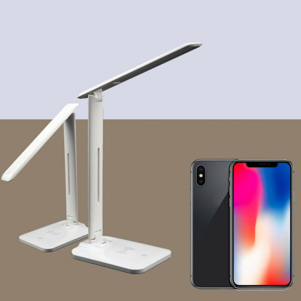 LED Desk Lamp with 5W Wireless Charging Function- USB Interface_3