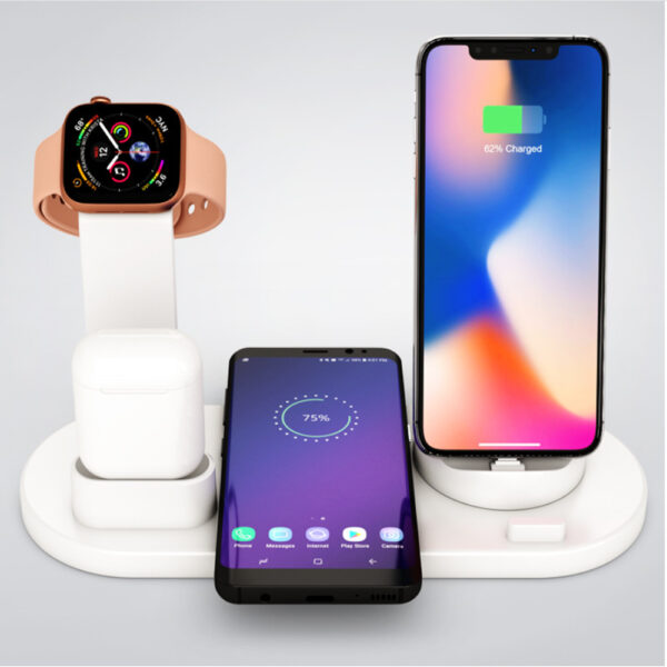 3-in-1 Wireless Charging Dock for QI Devices- USB Powered_7