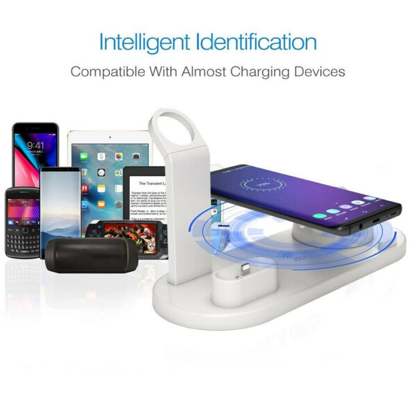 3-in-1 Wireless Charging Dock for QI Devices- USB Powered_6