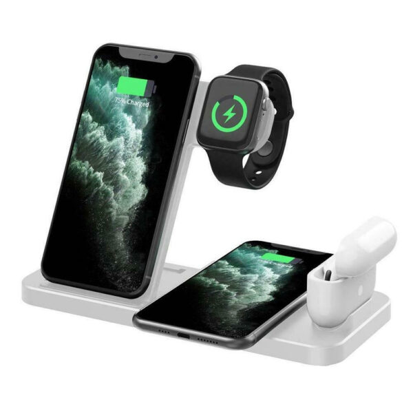 4-in-1 Wireless Fast Charging Station for QI Devices- USB Powered_3