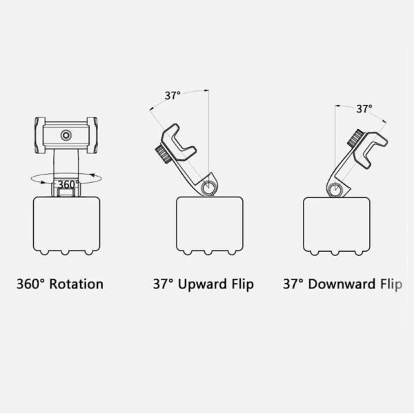 Auto-Tracking Smartphone Holder Face Tracking Stand- Battery Powered_4