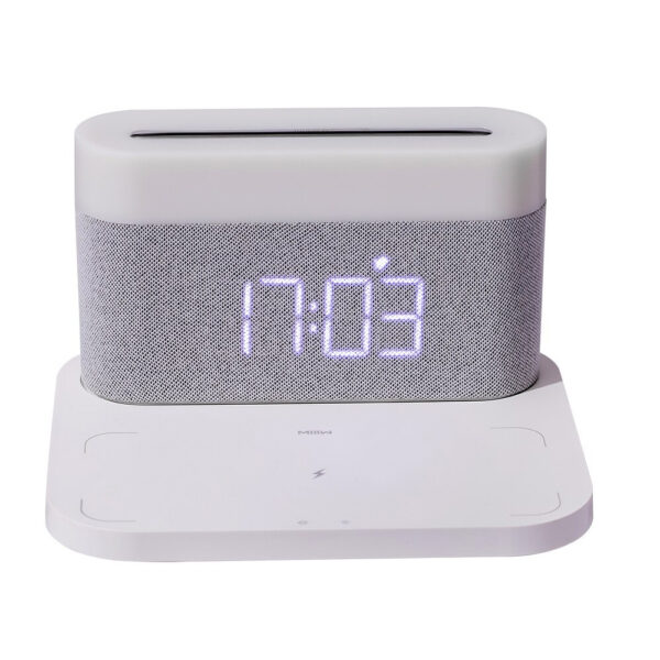 3-in-1 Wireless Charger Alarm Clock and Adjustable Night Light- USB Power Supply_6