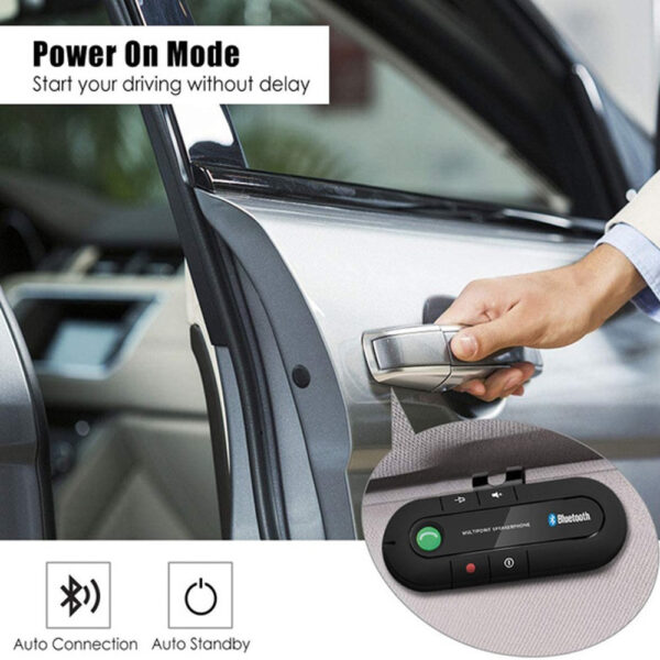 Handsfree Car Kit Sun Visor Multi-Point Speakerphone- USB Charging_6