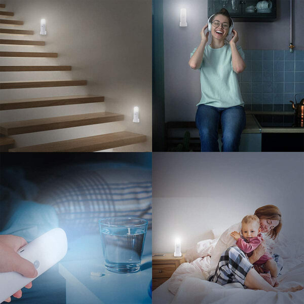 USB Rechargeable Indoor Motion Sensor SOS LED Night Light_6