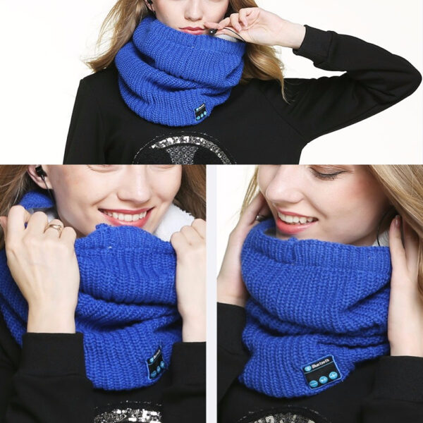 Washable Knitted Bluetooth Musical Headphone Scarf- USB Charging_9